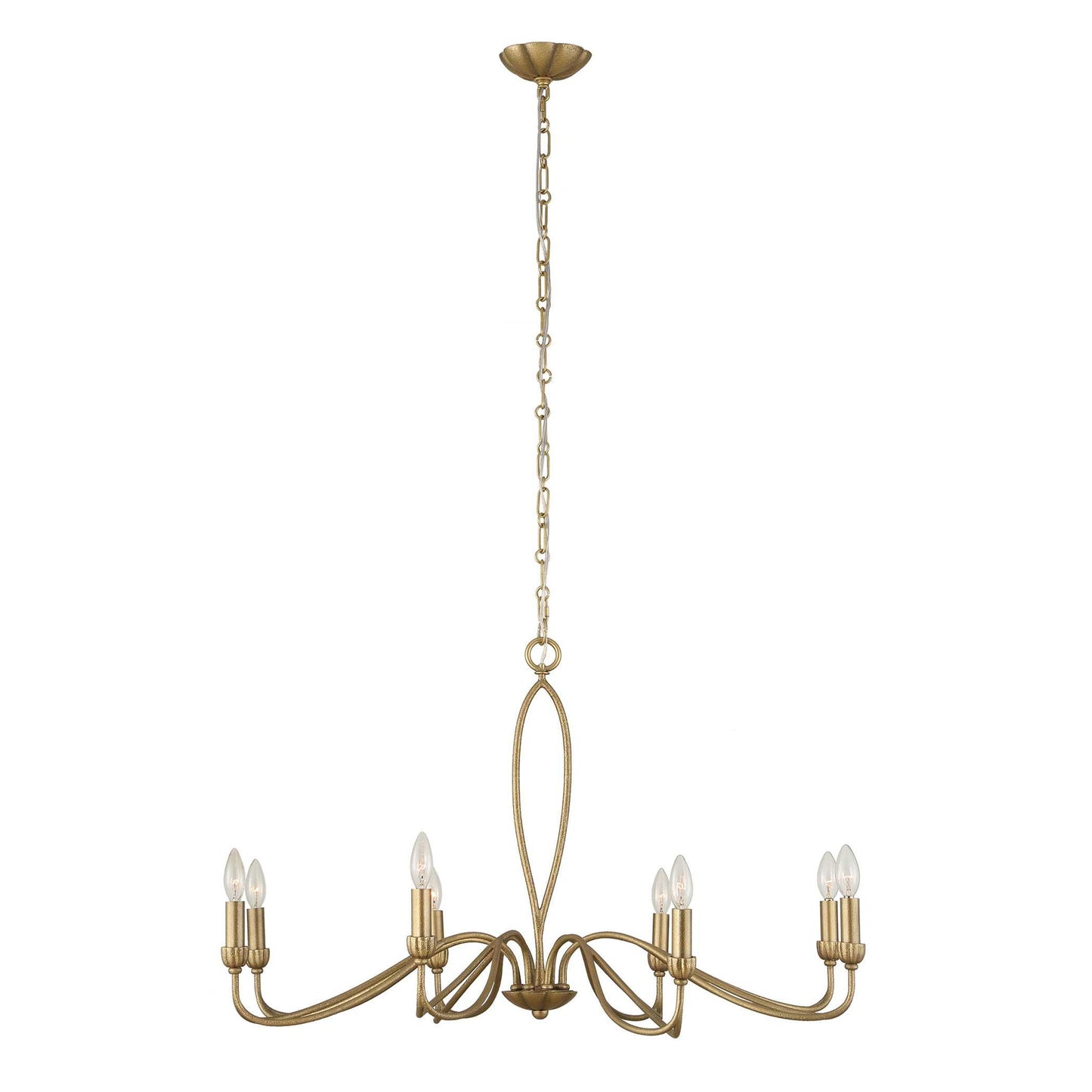 Corella - 8 Light Chandelier - Gold