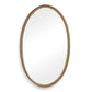 Ellis - Beaded Oval Mirror - Brass