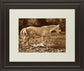 The Crossing By Wendy Caro - Framed Print Wall Art - Light Brown