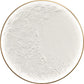 Lunar Relief Hand-Painted LED Canvas In Frame - Ivory / White