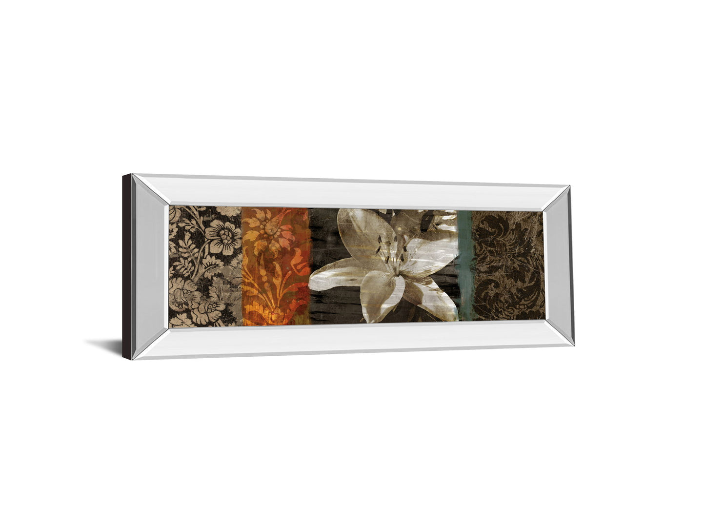 Evanescent I By Keith Mallet - Mirror Framed Print Wall Art - Dark Brown