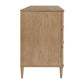 Coast - 6 Drawer Rattan Chest - Woodtone