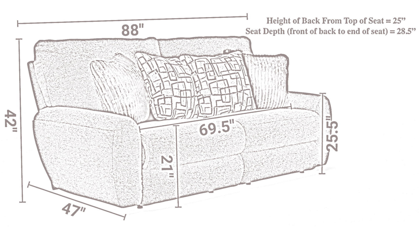 Maxwell - Power Deep Seat Reclining Sofa