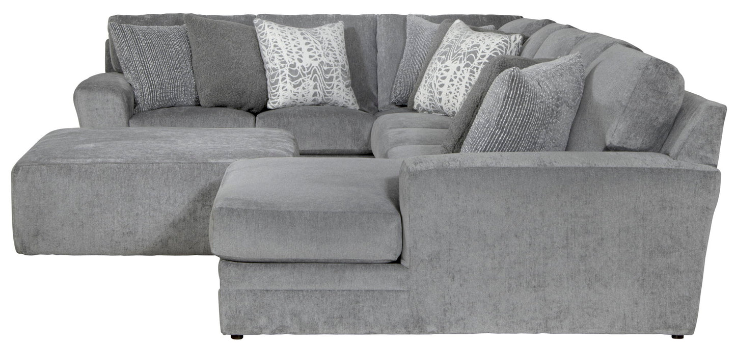 Glacier - Sectional With Cocktail Ottoman