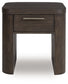 Neo - Square End Table - Rich Brown