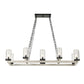 Edgecomb - 10 Light Indoor-Outdoor Chandelier - Black / Gray