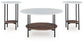 Wrenwich - Occasional Table Set (Set of 3) - Brown / Black / White