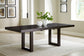 Neymorton - 7 Pc. - Rectangular Extension Table, 6 Side Chairs - Dark Grayish Brown