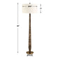 Tyree - Marble Floor Lamp - Brown