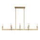 Cordoba - 8 Light Linear Chandelier - Gold