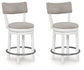 Robbinsdale - Upholstered Swivel Barstool (Set of 2) - Antique White