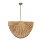 Bend - 1 Light Raffia Pendant - Light Brown