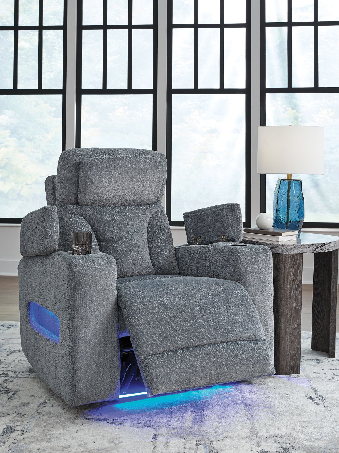 Studio Cave - Power Recliner - Steel