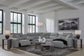 Modmax II - Reclining Sectional - Salt And Pepper