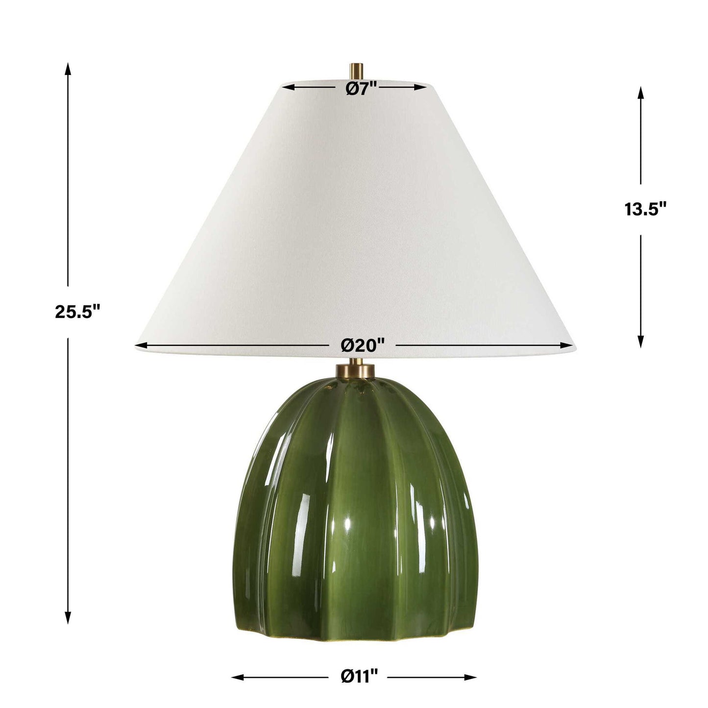 Renna - Table Lamp - Moss Green