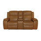Ziggy - Power Reclining Loveseat With Console, Power Headrest, Lumbar, Heat & Massage