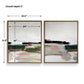 Just - Peaking Framed Abstract Prints (Set of 2) - Black / Gray / Green / Pink / Purple / White