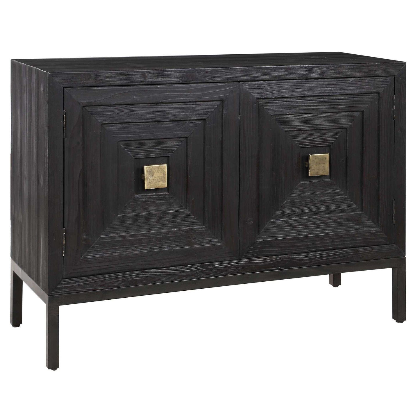 Aiken - 2 Door Cabinet - Dark Walnut