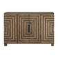 Layton - Geometric Console Cabinet - Light Brown