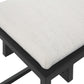Paradox - Iron & Fabric Bench - White & Black