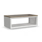 Melody - Rectangular Coffee Table With Casters - White