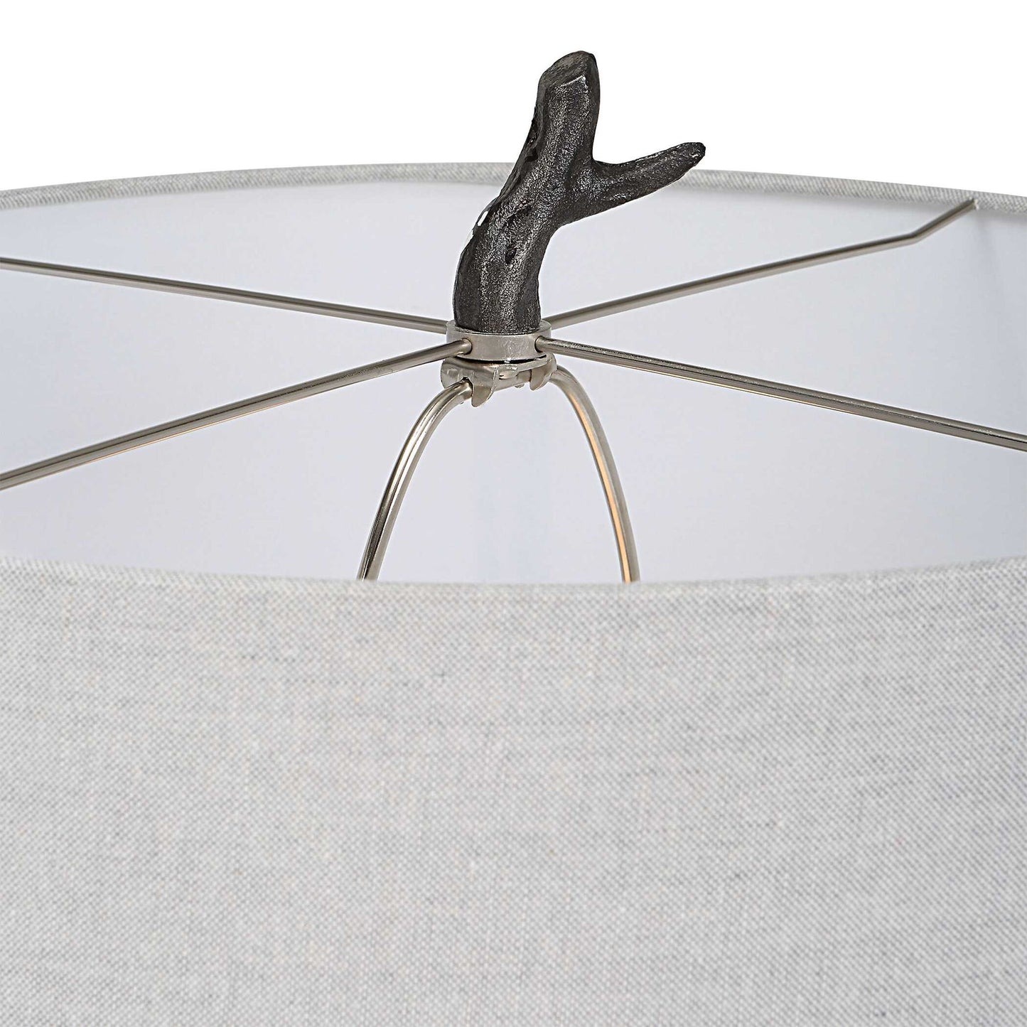 Spruce - Rustic Floor Lamp - Black
