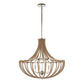 Lovelock - 4 Light Rope Empire Chandelier - Light Brown