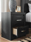 Stabotta - Two Drawer Night Stand - Black