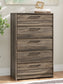 Elbrim - Five Drawer Chest - Brown