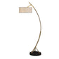 Vardar - Curved Floor Lamp - Brass