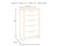 Derekson - Five Drawer Chest - Multi Gray