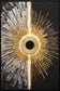 Solar Divide I Hand-Embellished LED Canvas In Frame - Black / White