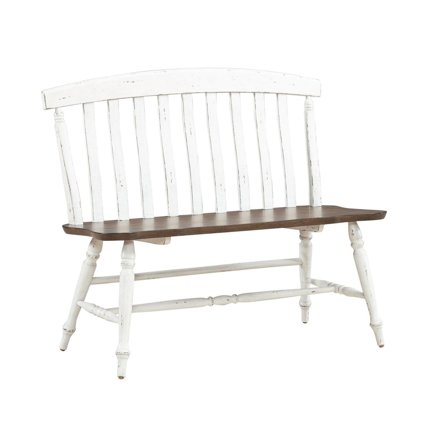 Al Fresco - Slat Back Bench (RTA) - White