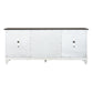 Allyson Park - Entertainment TV Stand - Wirebrushed White / Charcoal