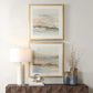 So Golden - Abstract Landscape Prints (Set of 2) - Black / Blue / Brass / Gold / Gray / Pink / White