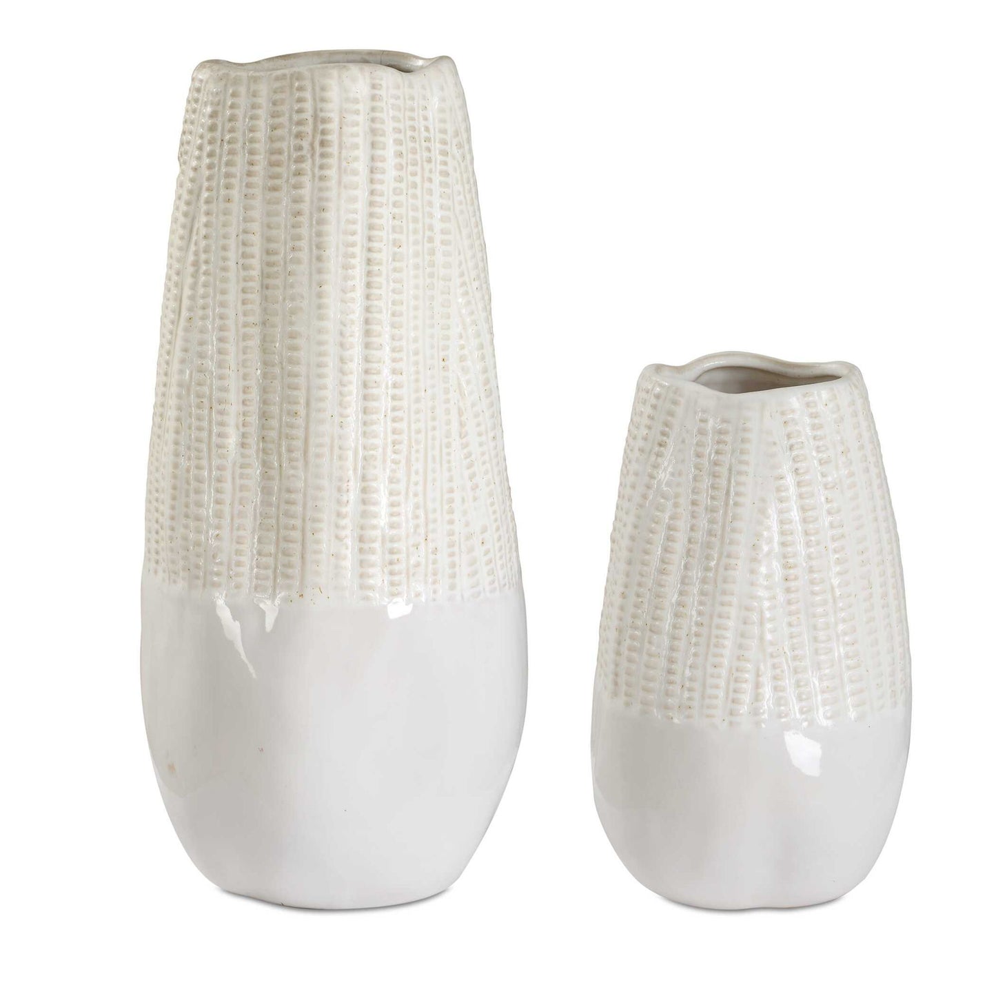Echo Ridge - Vases (Set of 2) - White