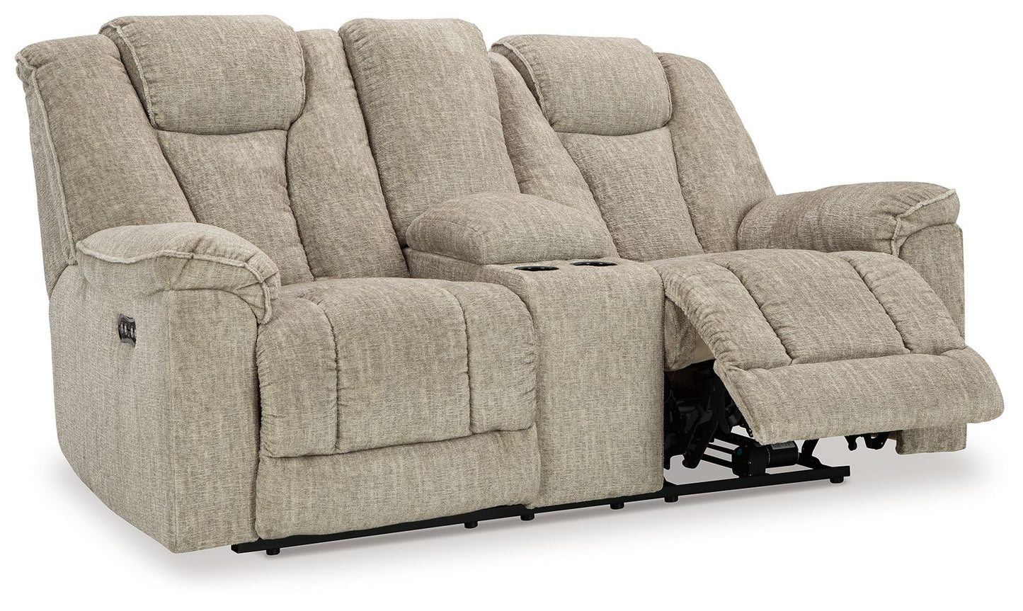 Hindmarsh - 2 Pc. - Power Reclining Sofa, Power Reclining Loveseat - Stone