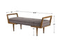 Waylon - Mid-Century Modern Bench - Dark Gray