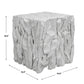 Teak Root - White Bunching Cube