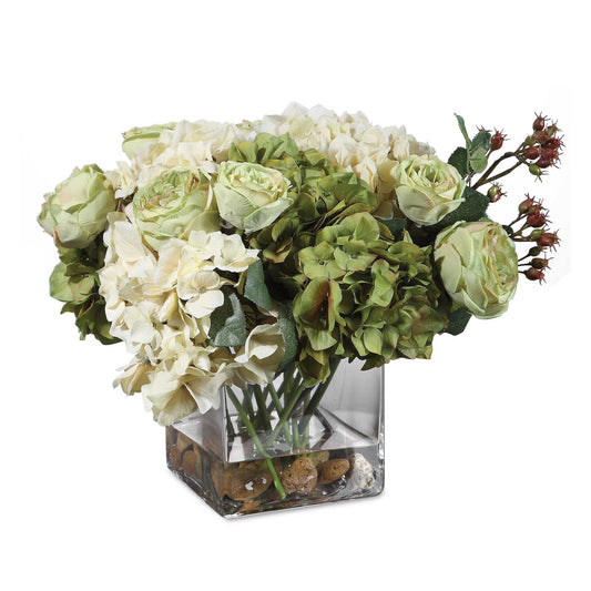Cecily - Hydrangea Bouquet - Green