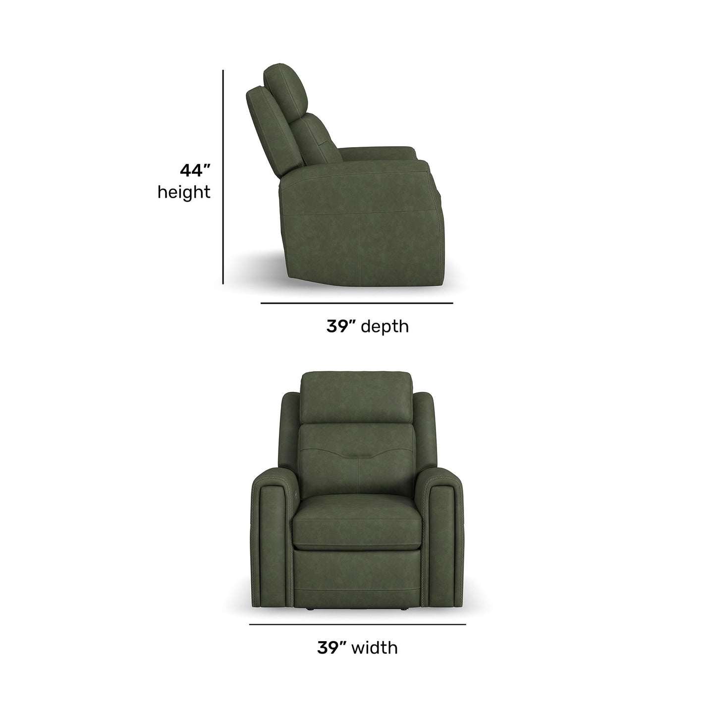 Felix - Power Recliner With Power Headrest, Lumbar, Heat & Massage