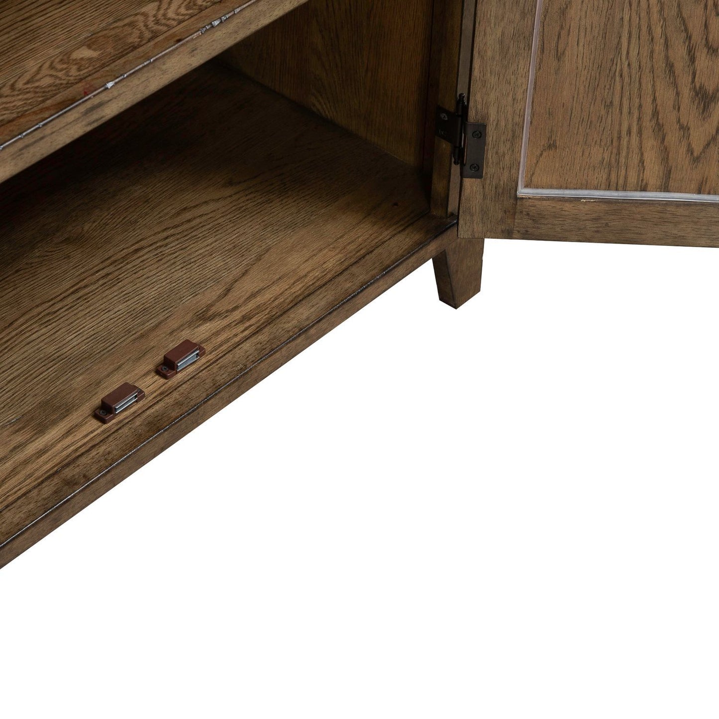 Carolina Park - 2 Door Bedside Chest With Charging Station - Brown