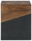 Trailbend - Accent Table - Brown / Gunmetal