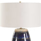 Orleans - Glaze Table Lamp - Blue