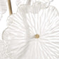 Glass - Garden Table Sculpture - Gold / White