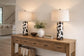 Painted Plains PU Leather & Metal Table Lamp (Set of 2) - Cowhide / Oil Rubbed Bronze
