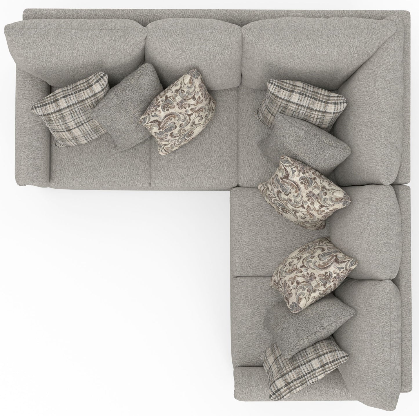 Livingston - Sectional With Comfort Coil Seating And Accent Pillows Included