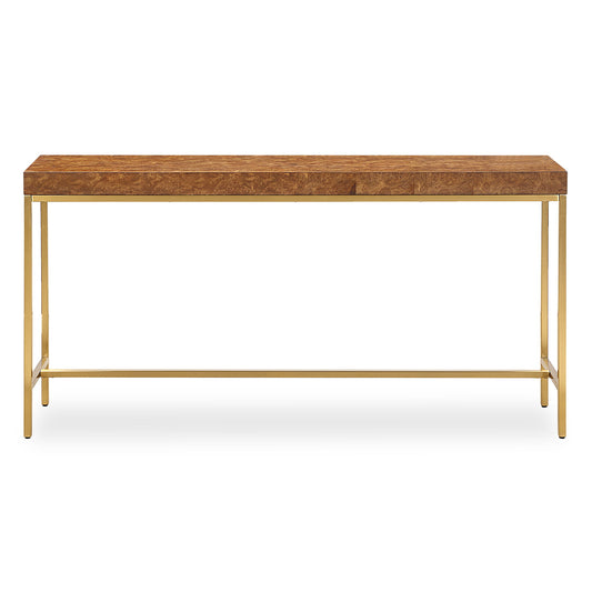 Moran - Burl Console Table - Light Brown