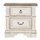Abbey Park - 2 Drawer Nightstand With Charging Station - Antique White