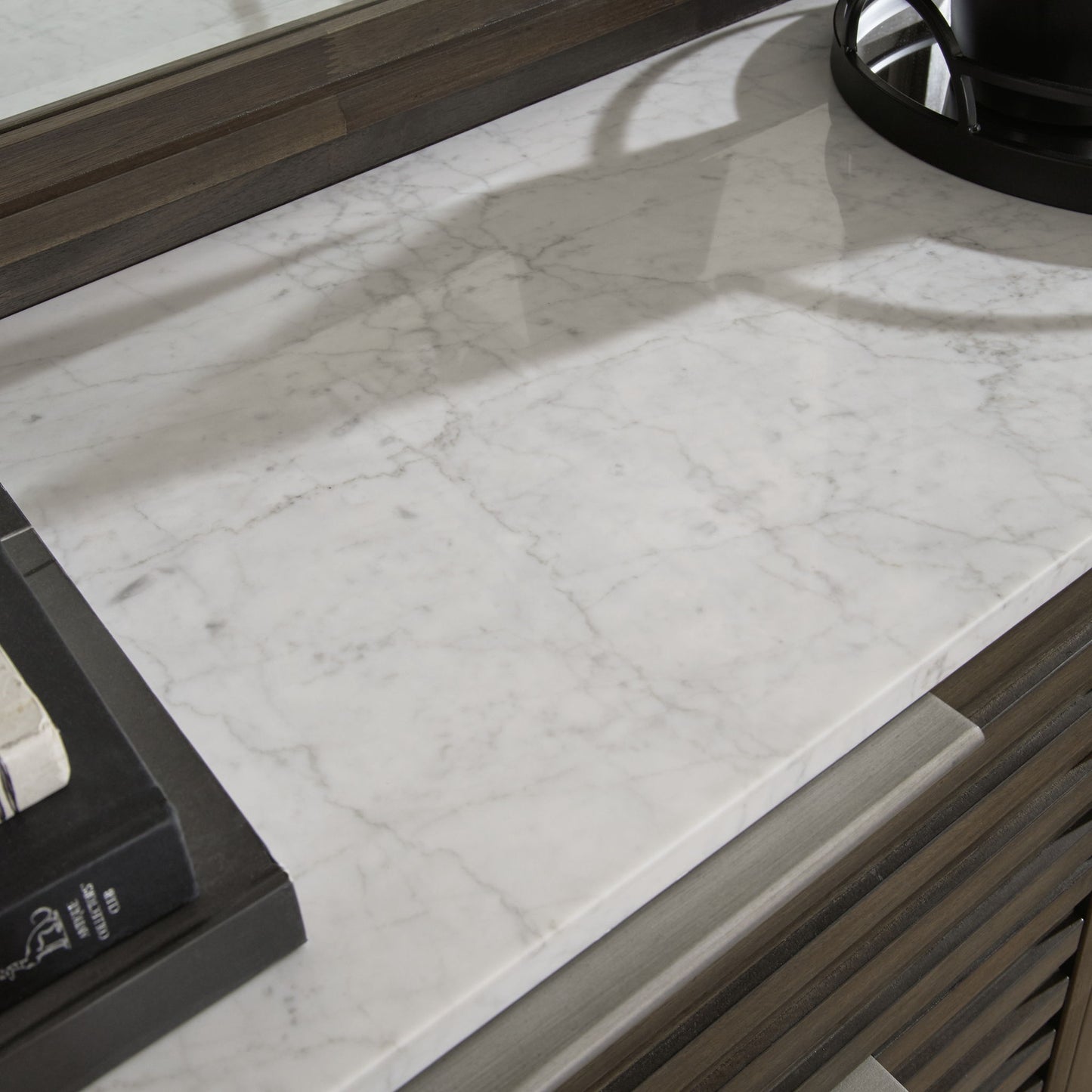 Arkenton - Five Drawer Chest - Grayish Brown / White